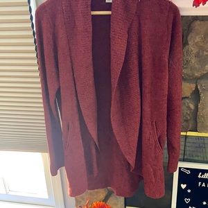 NWOT tags Barefoot Dreams Cozy Chic Lite cardigan size Large.